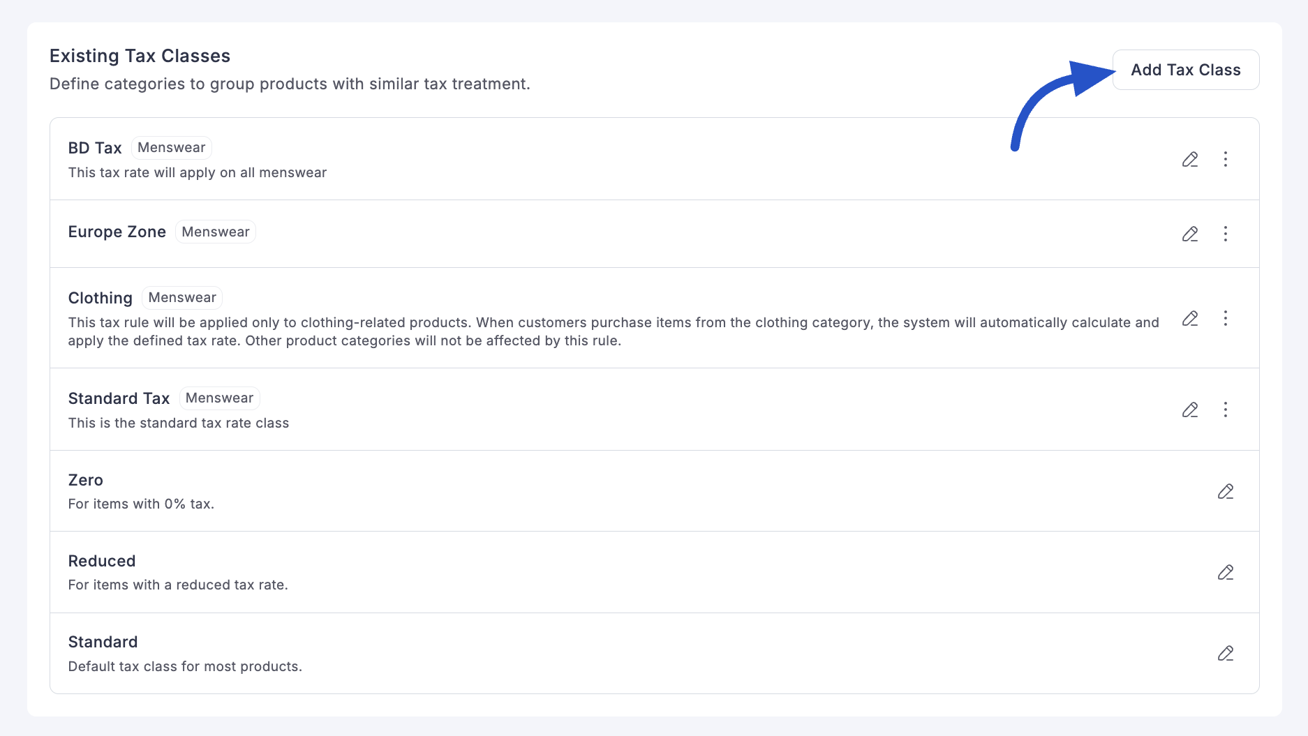 Configuration and Classes