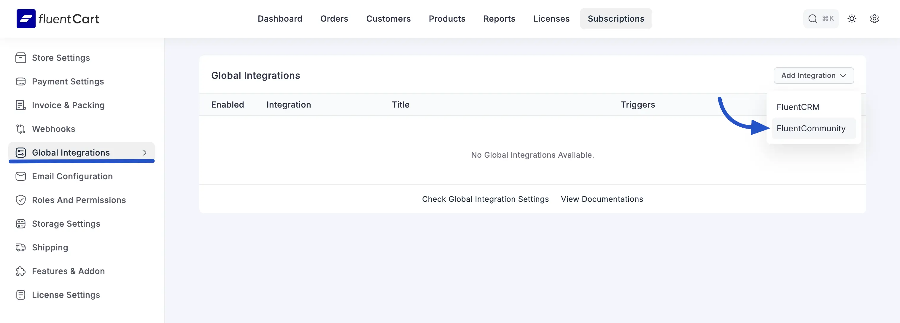Global Integration FluentCommunity