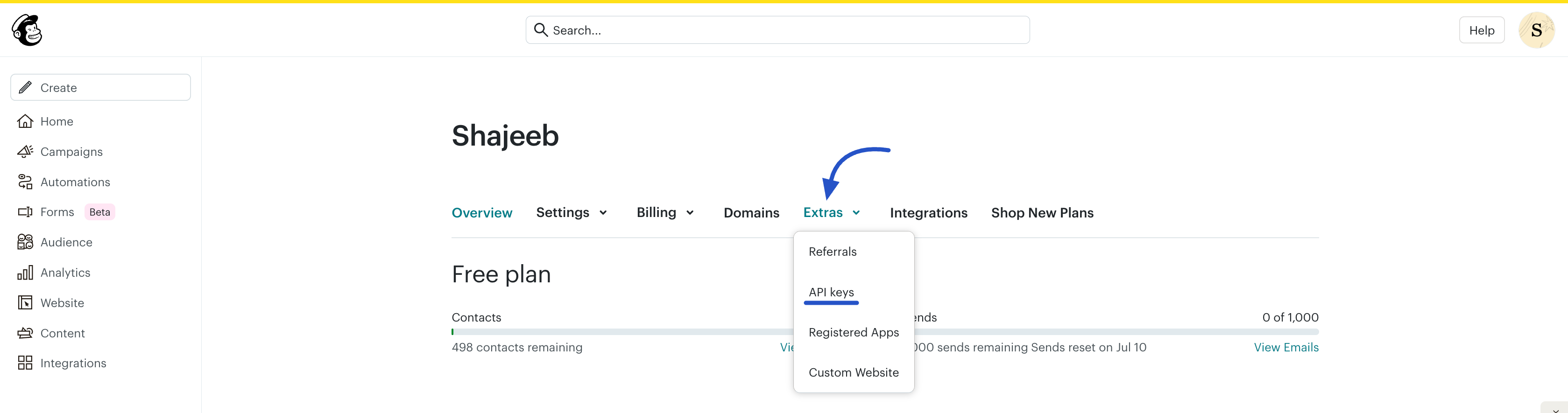 Mailchimp Account