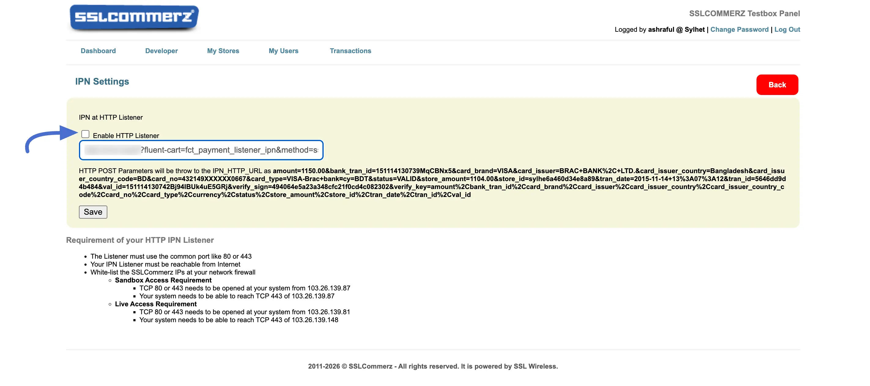 Settings Up IBN/Webhook