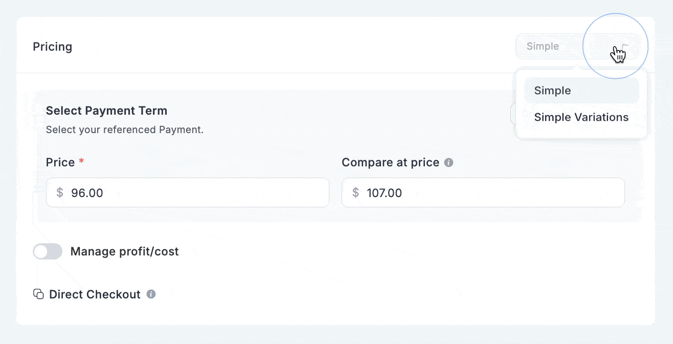 Screenshot of Simple Price