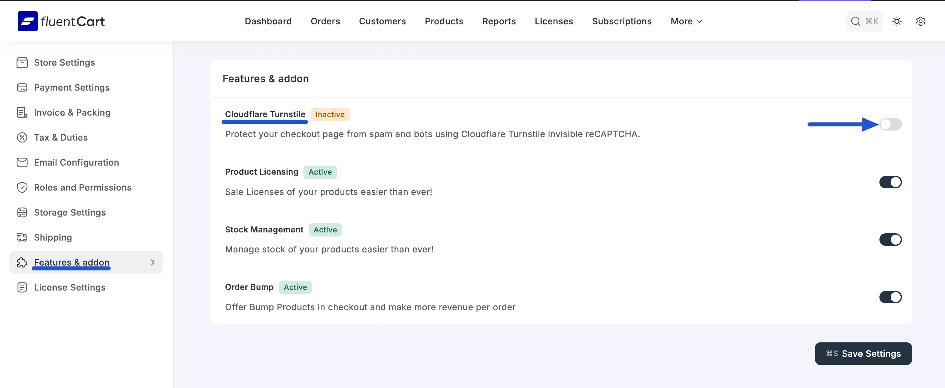Cloudflare Turnstile Integration