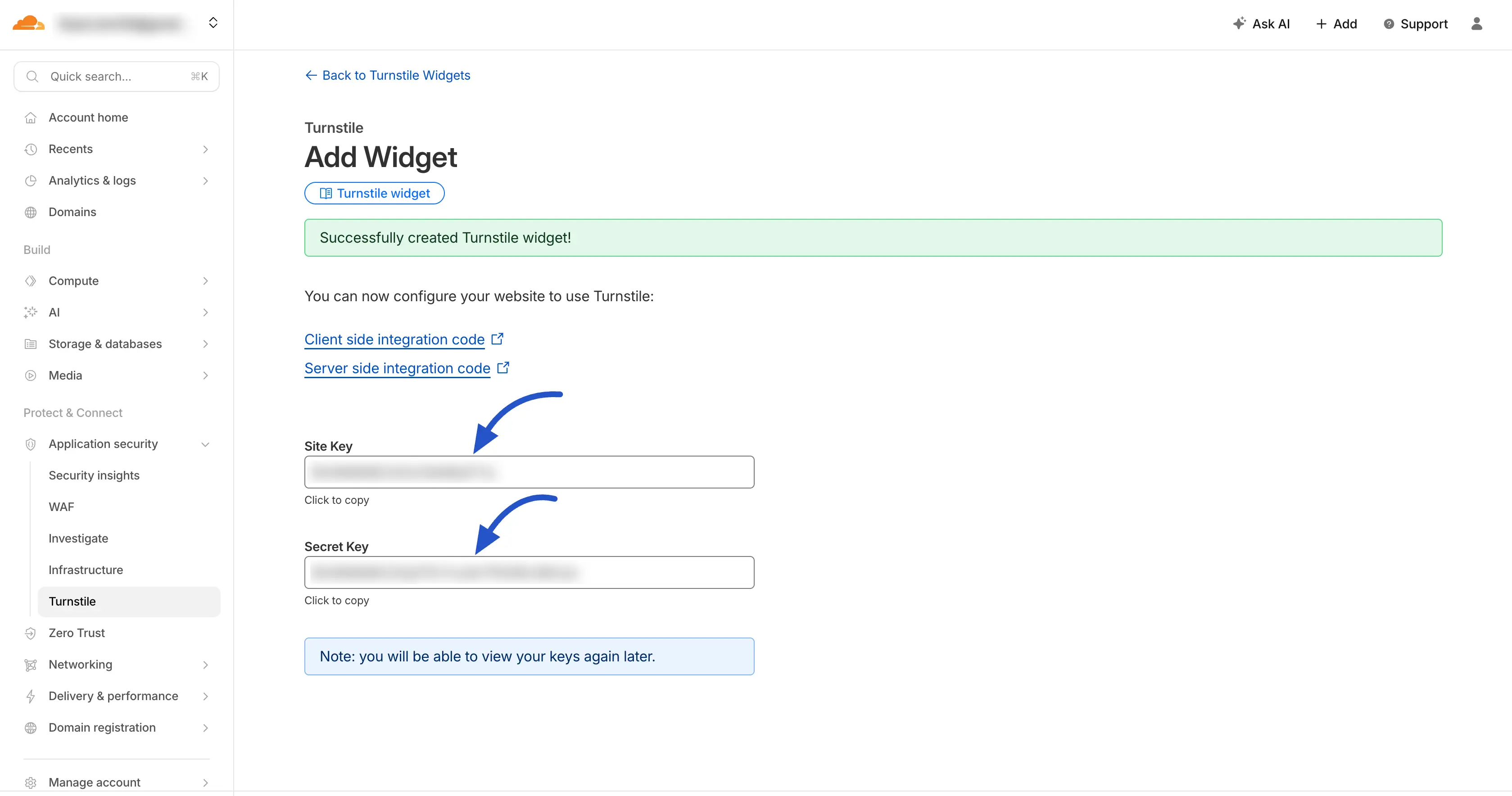 Cloudflare Turnstile Integration