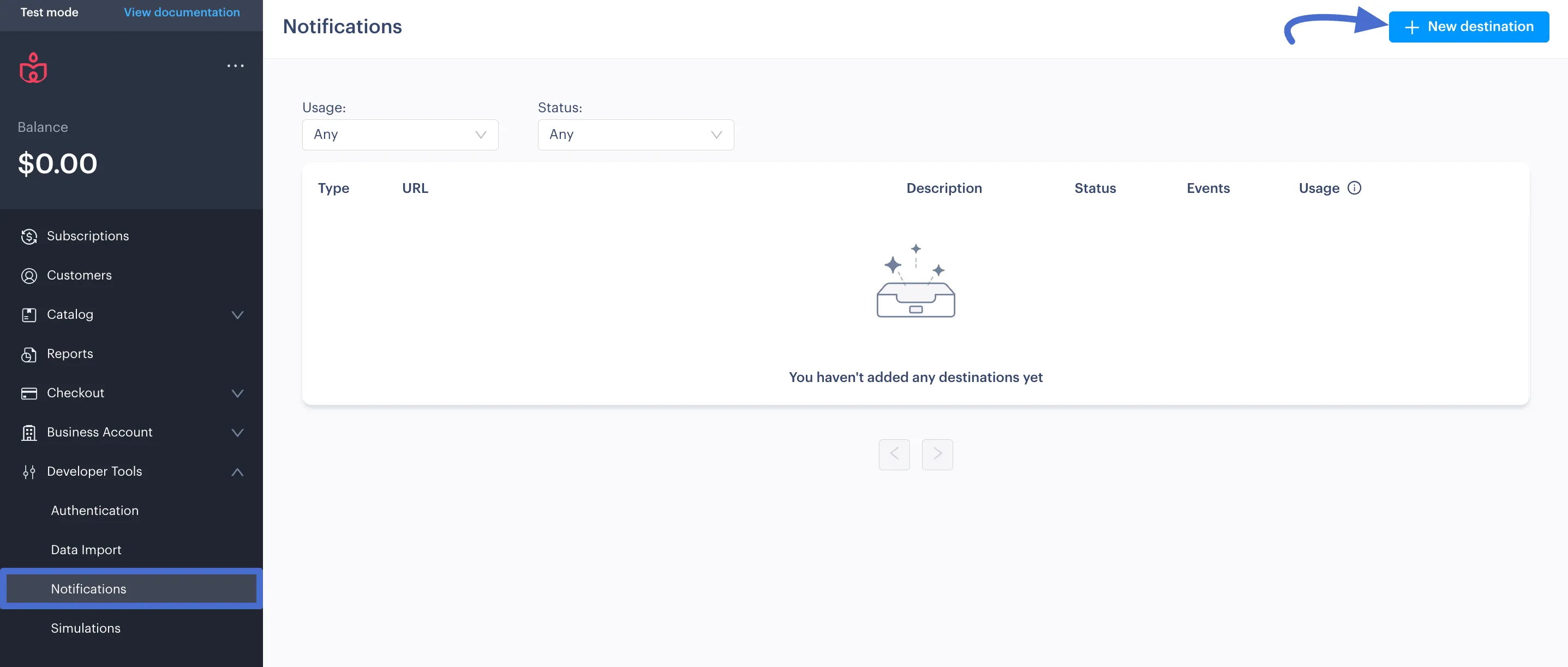 Screenshot of Notification