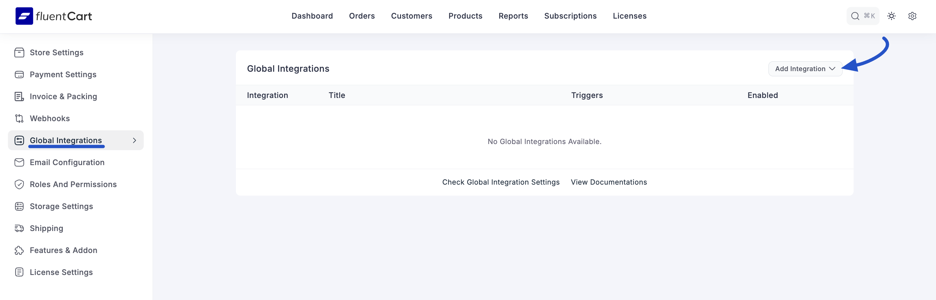 Screenshot of Checkout Actions Tab