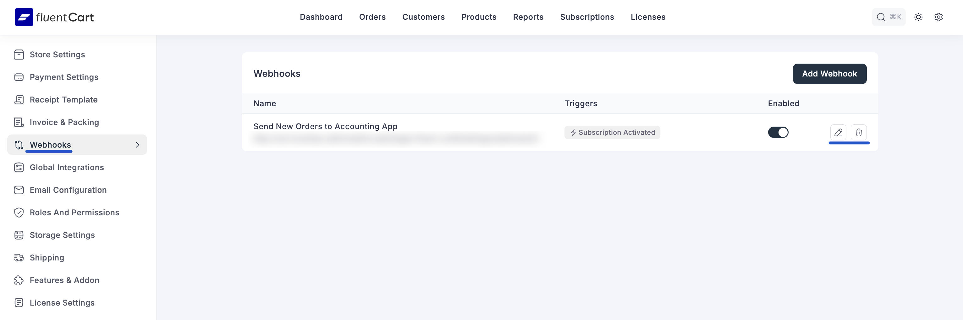 Configuring Webhook